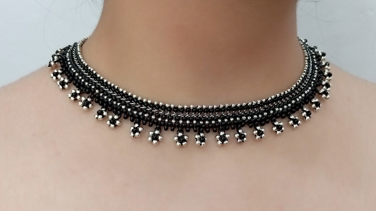 Jewelry Making With Smarts Channel | Beaded Necklace Making Design @smartschannel23 #jewelry