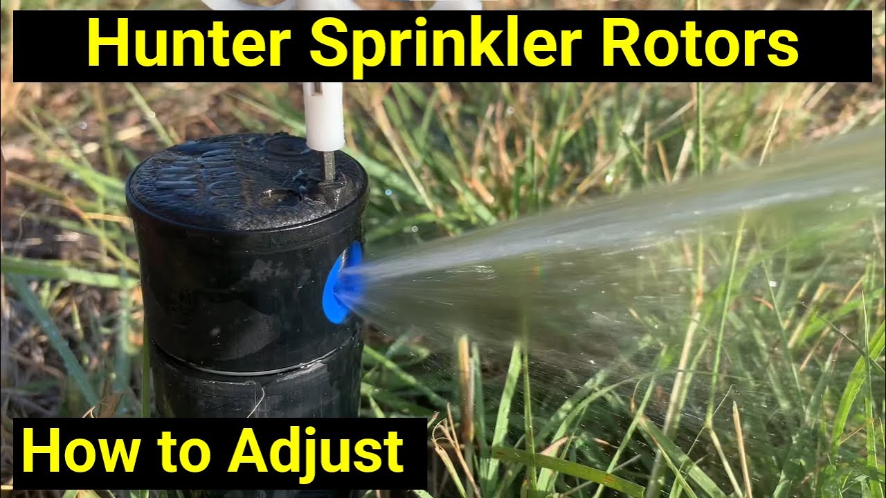 💧Hunter Irrigation ● How to Adjust Sprinkler Rotors Yourself ✅