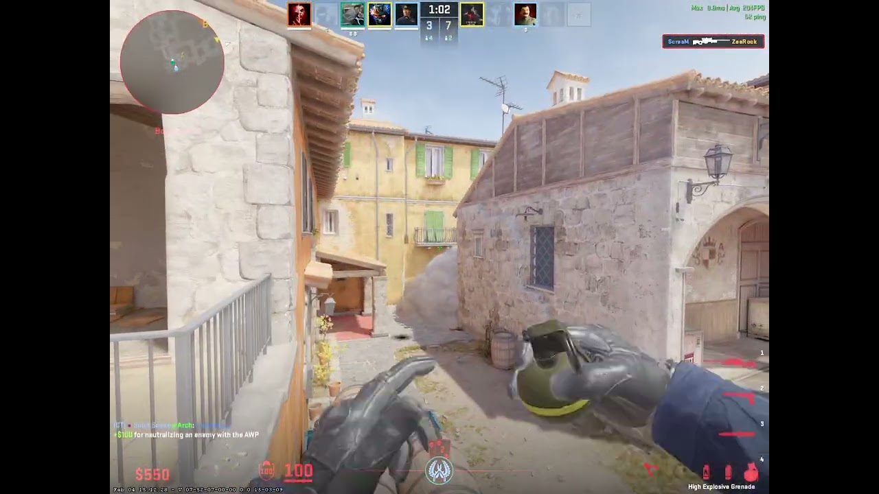 Counter Strike 2   Awp Clutch @Inferno