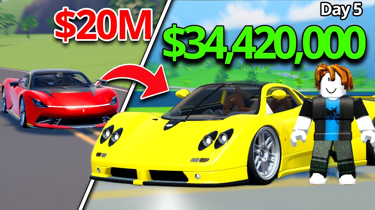 POOR To MOST EXPENSIVE CAR In ONE WEEK! (Day 5/7)  | Driving Empire