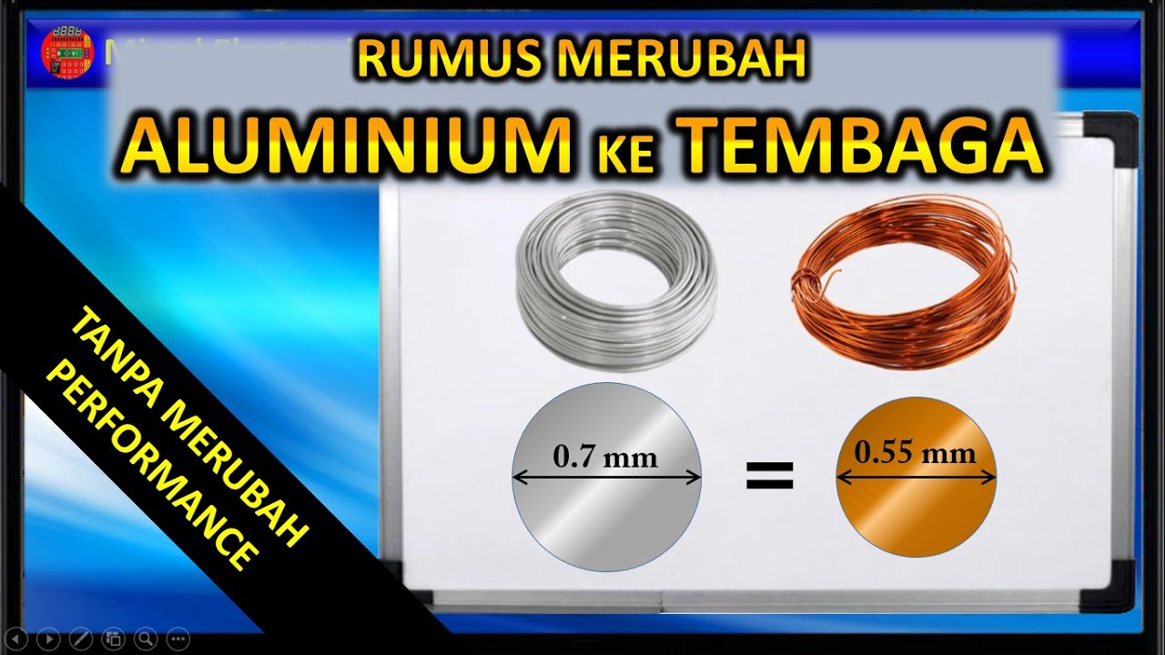 Rumus Gulungan Aluminium ke Tembaga untuk Trafo & Dinamo (Motor)