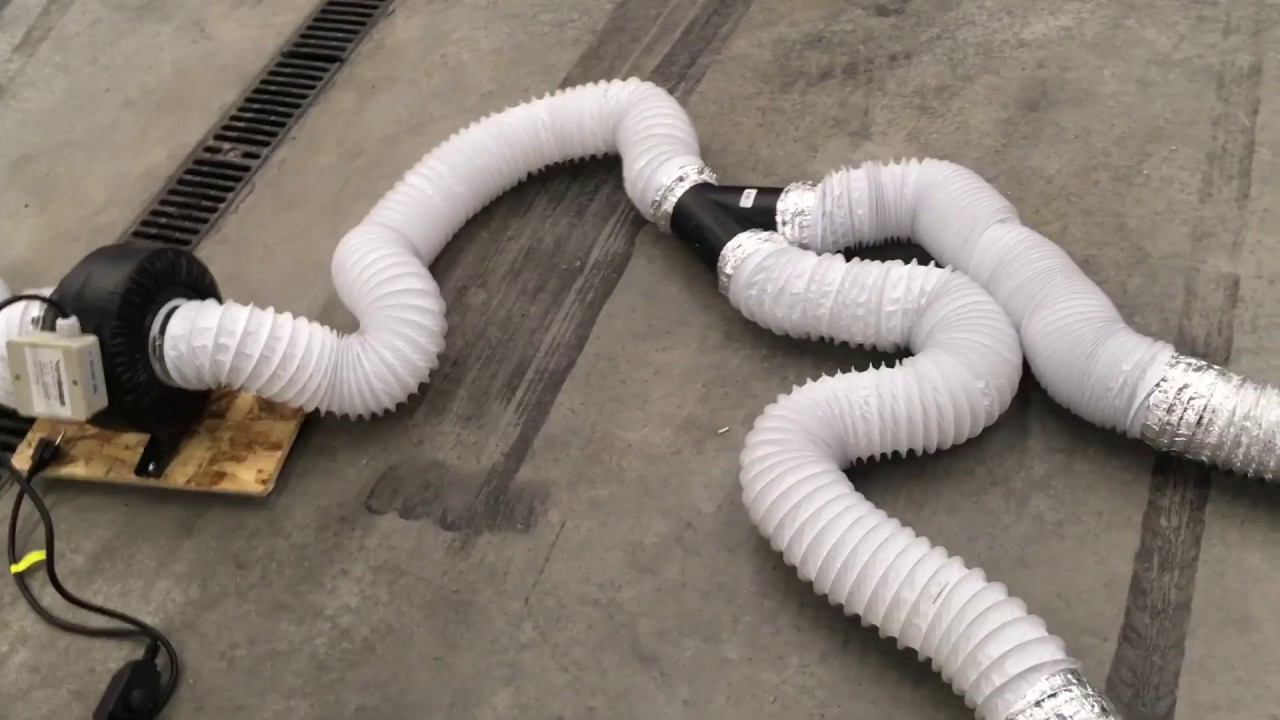 DIY garage fume / exhaust extractor vent
