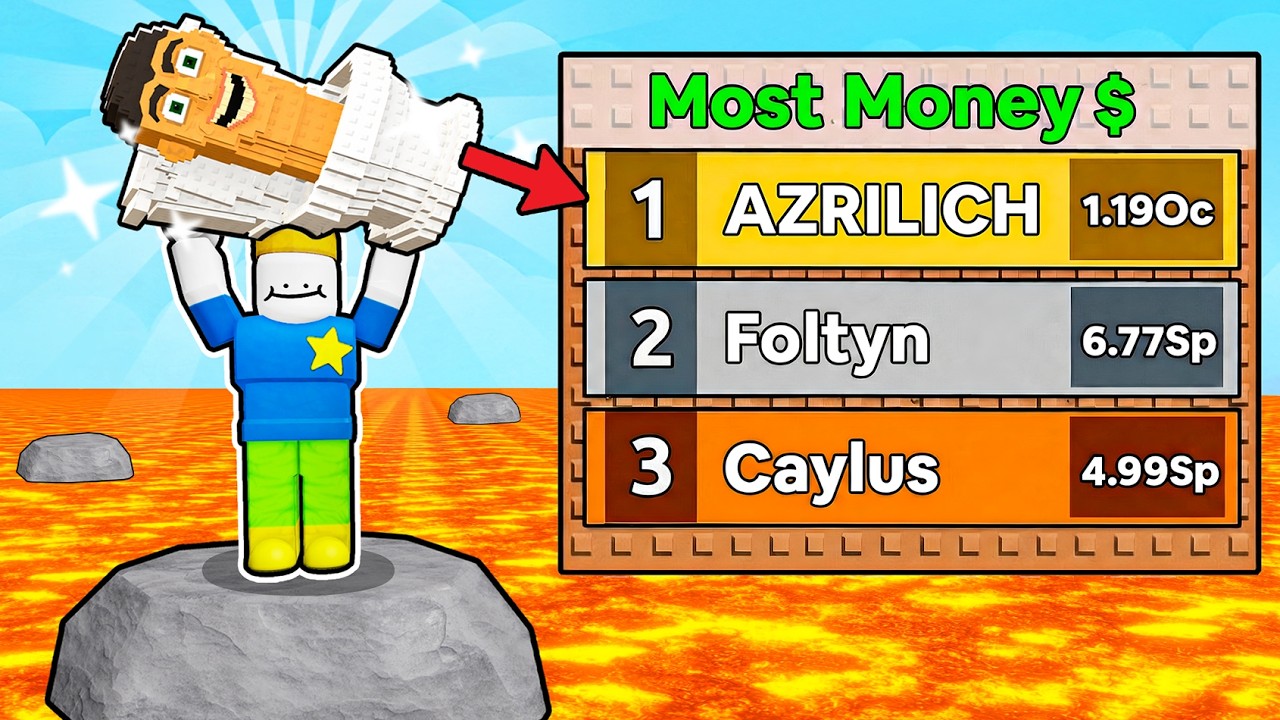 Can I Get #1 LEADERBOARD in Survive Lava For Brainrots?
