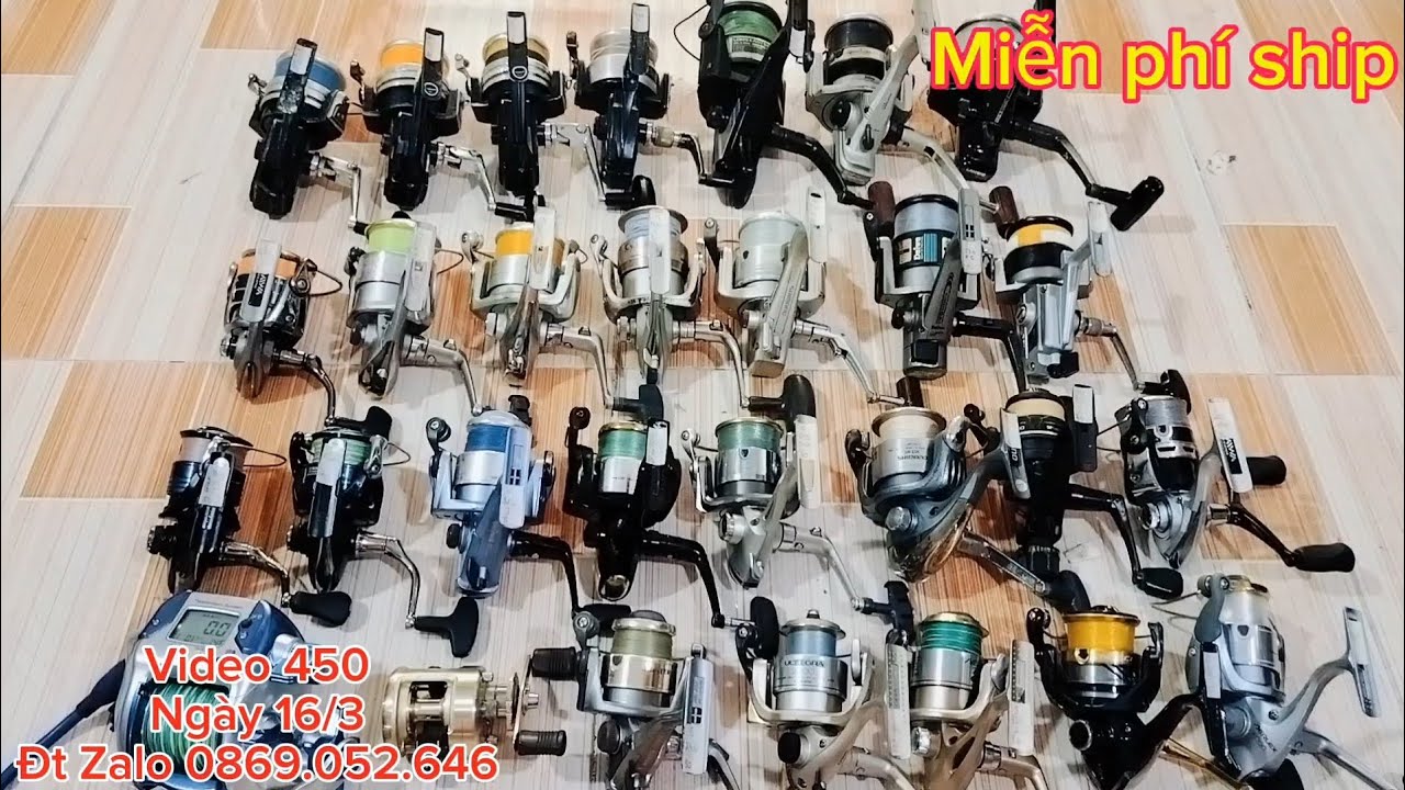Video 450⭐ Lô máy câu Nhật Bãi ☎️ Zalo 0869052646