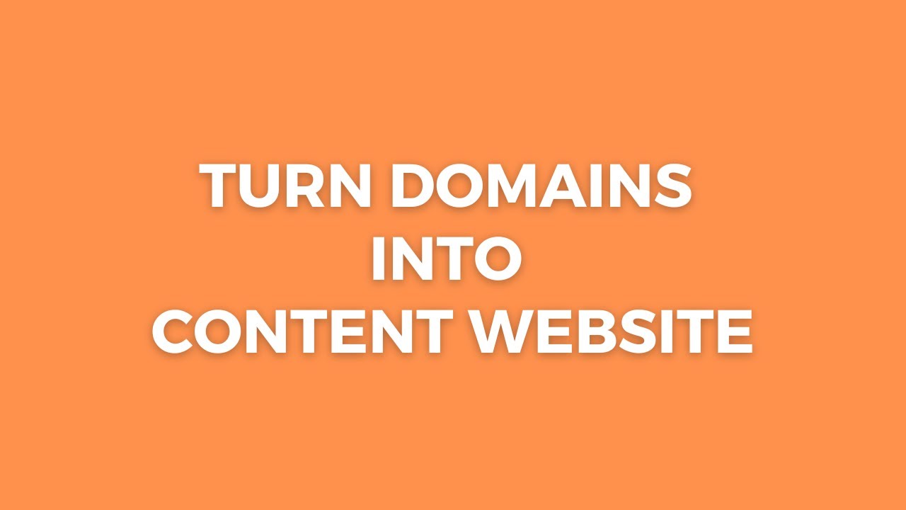 Turn your domain into Fully Functional Content Website in Seconds