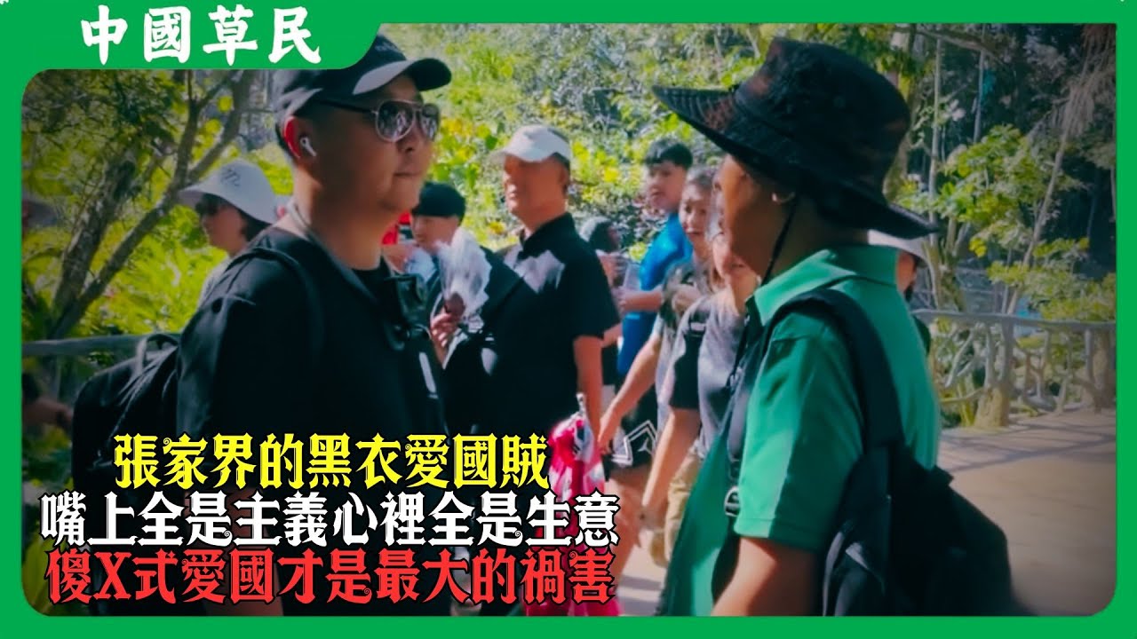 張家界的黑衣愛國賊.嘴上全是主義心裡全是生意.傻X式愛國才是最大的禍害#张家界 #韩国 #夹头粉 #U型锁#Reaction
