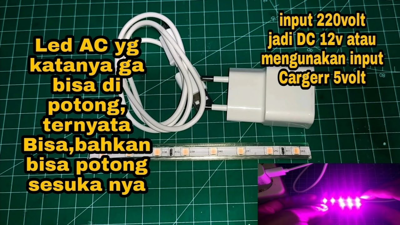Cara Memotong LED Strip Selang 220V | Cara Potong LED Menjadi Kecil