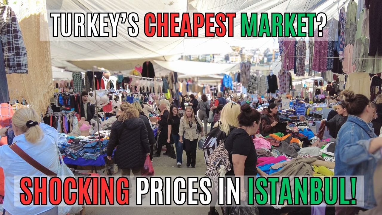 Turkey&rsquo;s Cheapest Market? Istanbul Beşiktaş Saturday Bazaar | Prices, Products & Real 4K Tour