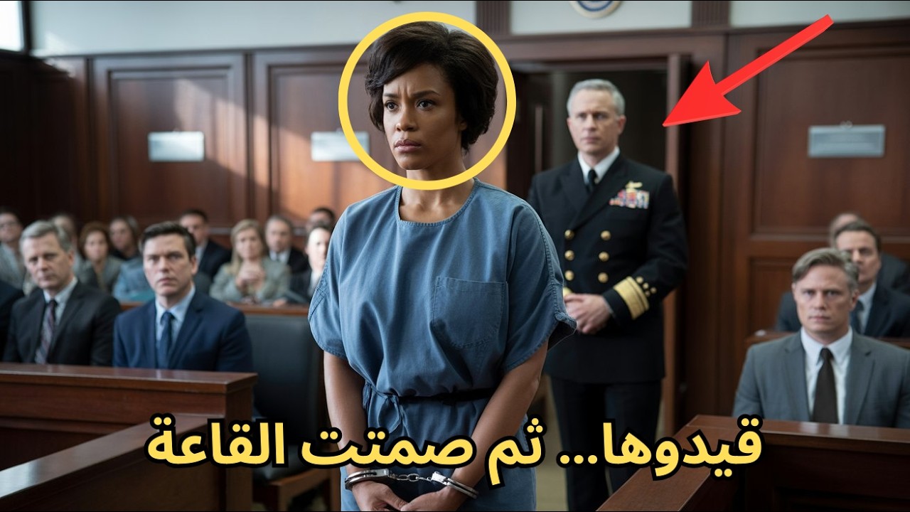 قيدوا امرأة سوداء في المحكمة… لكن دخول أدميرال واحد كشف الحقيقة وأذهل الجميع | قصة عدالة ملهمة