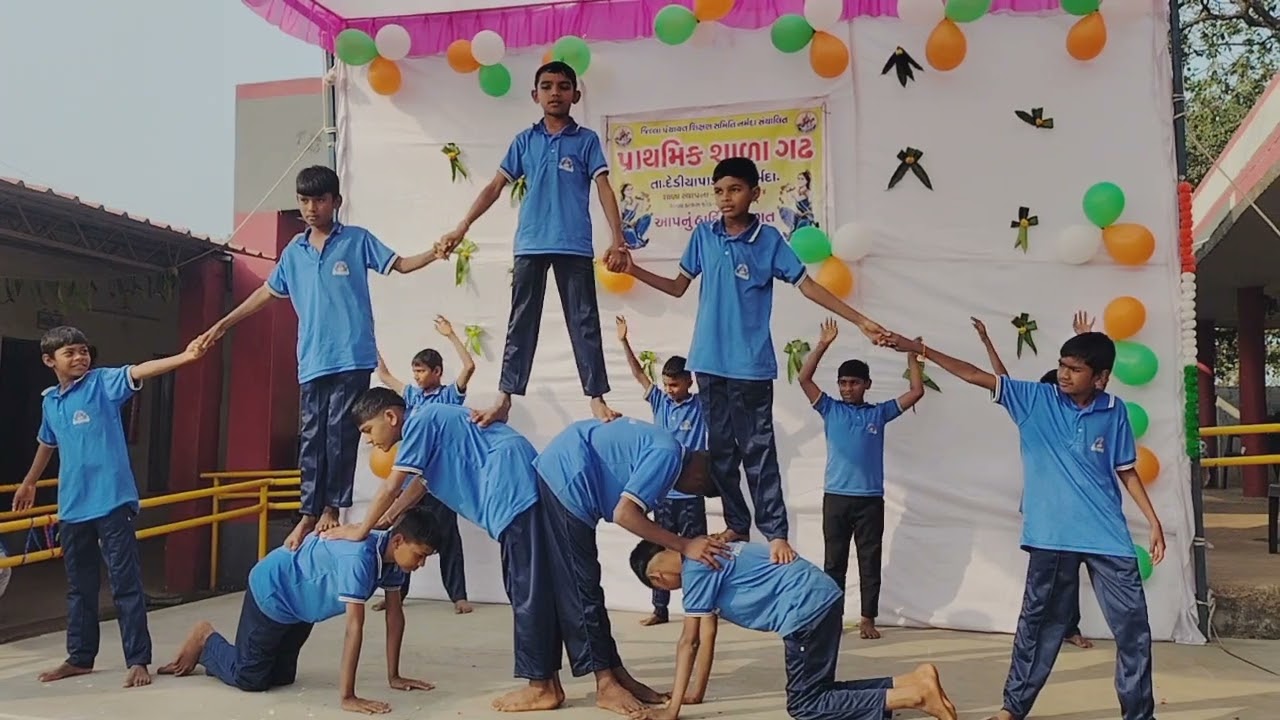 Pyramid making|Primary school gadh 