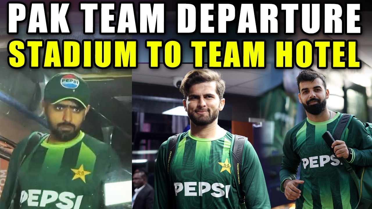 Pakistan Cricket Team Depart From Premadasa Stadium after Match Against NZ Got Abandoned Due to Rain