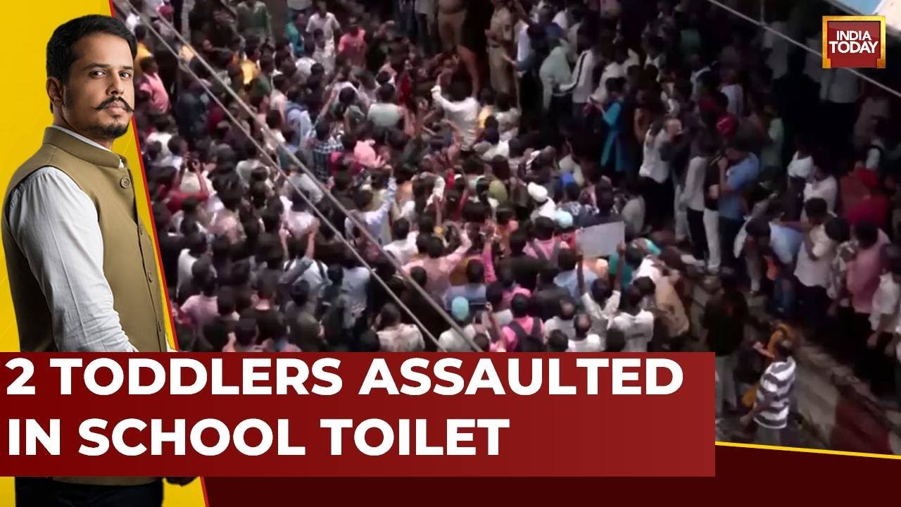 Maha Molestation Case: Predator Rapes Kids In Thane School, Massive Crowd Seeks Justice For Betis