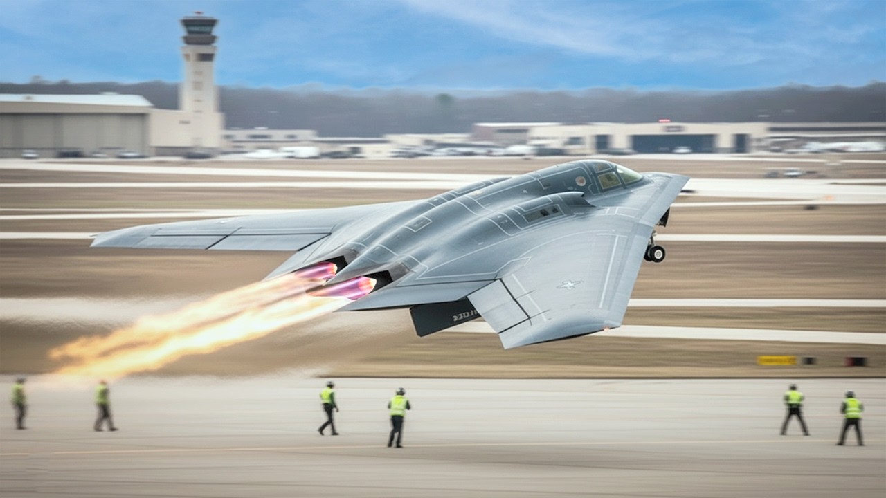 Каракас в шоке! Женщина-пилот бомбардировщика B-2 Spirit ВВС США совершила аварийный взлет.