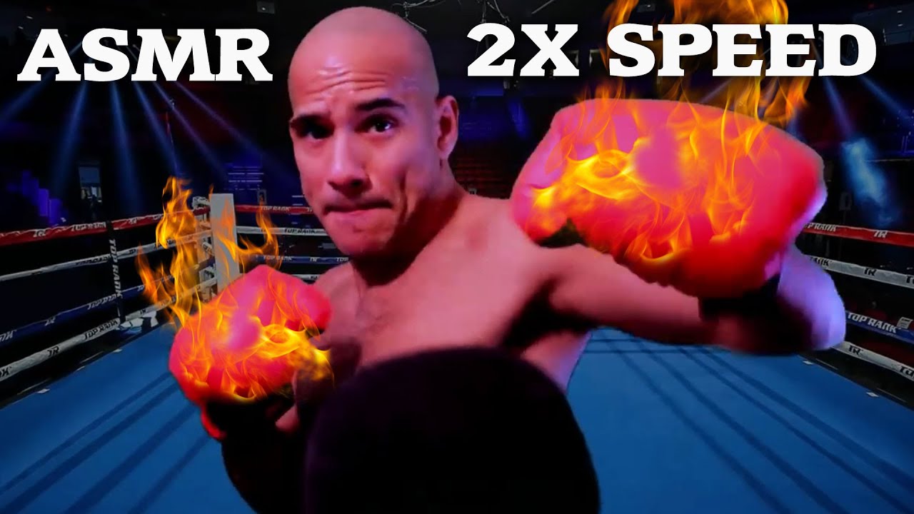 2 SPEED SHADOW BOXING ASMR loop - Knock you out to SLEEP QUICKLY!!!