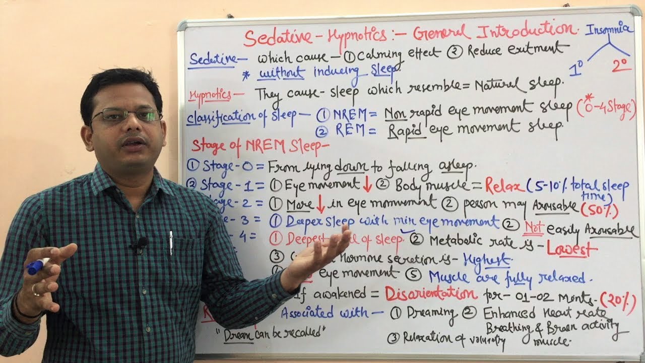 Sedative-Hypnotics (Part 01) | Stages of Sleep | Sedative and Hypnotics | Sleep Stages | REM & NREM
