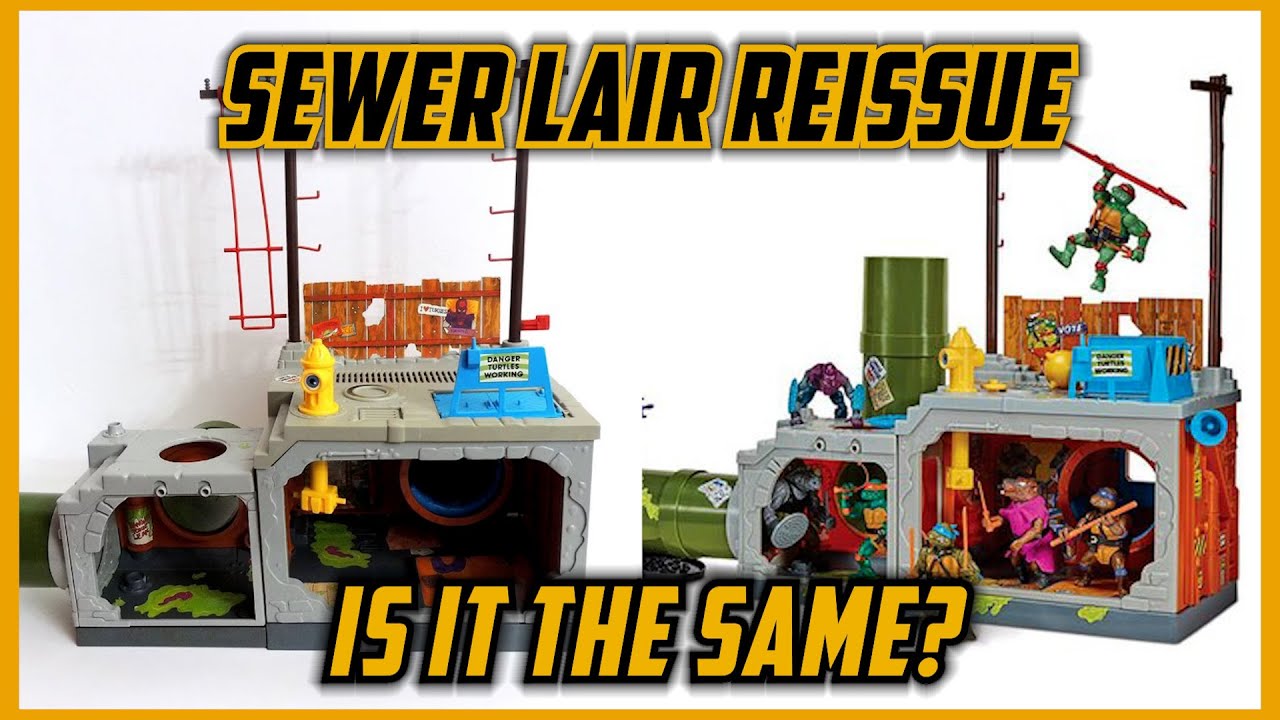 Обновление переиздания TMNT Sewer Lair (это оригинальный размер?) — Teenage Mutant Ninja Turtles