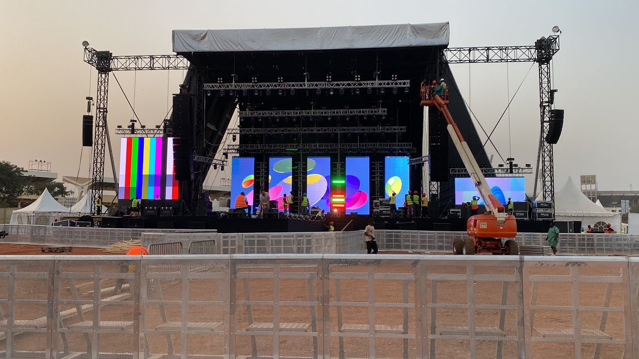 #AfroNation 2022 Ghana setup.