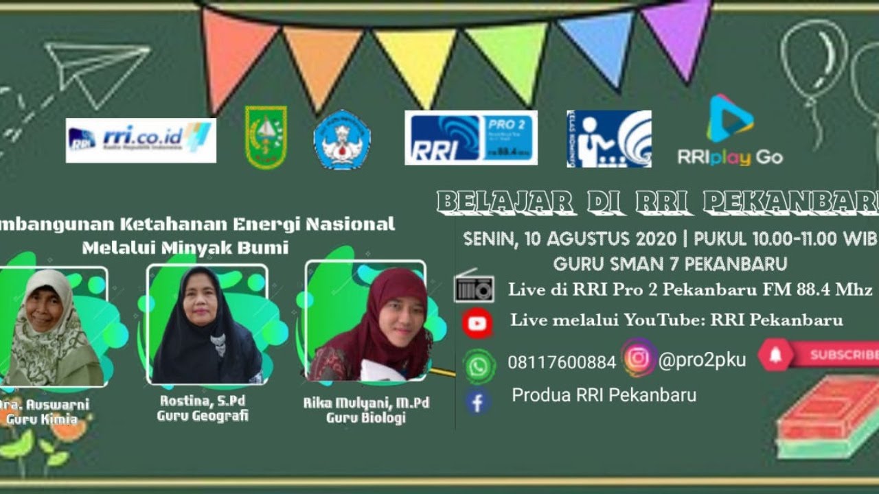 Belajar di RRI Pekanbaru Bersama Guru SMAN 7 Pekanbaru