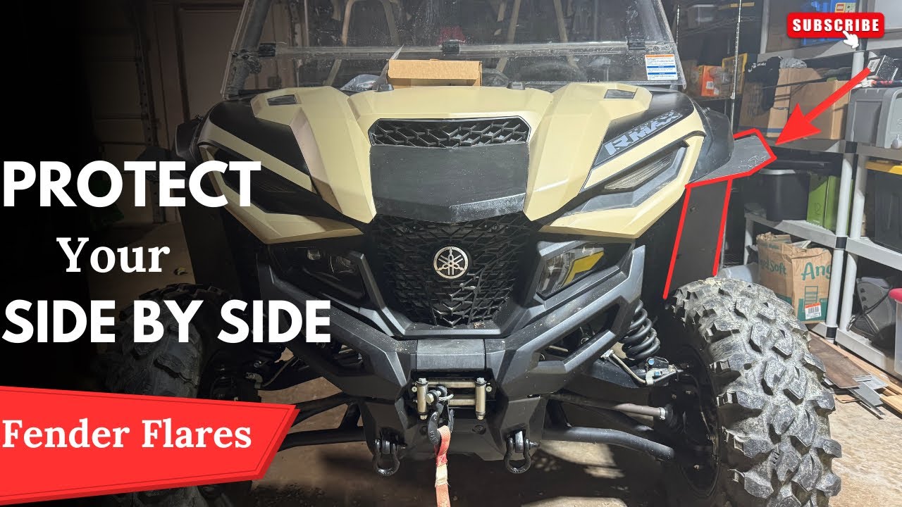 Установка расширителей крыла Mudbusters на Yamaha Rmax