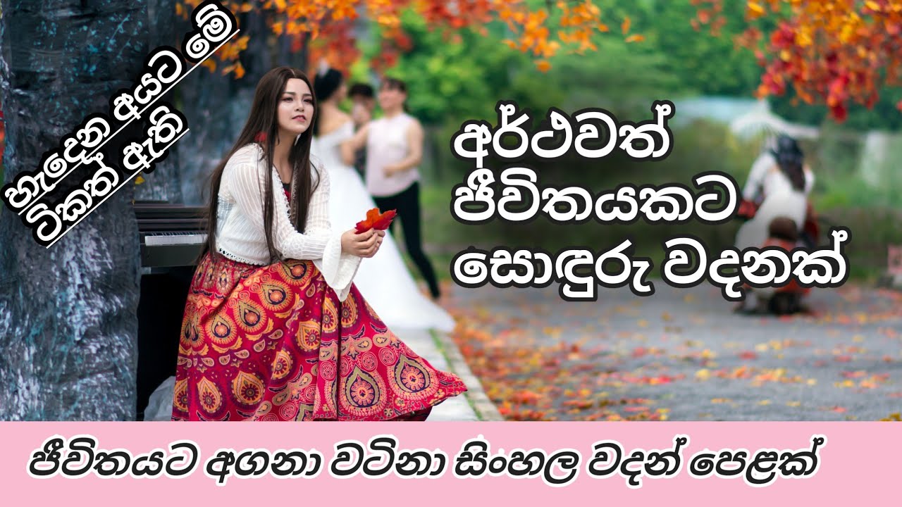 හදවතට දැනෙන සිංහල වදන් | beautiful sinhala quotes | sinhala wadan | wadan sayura