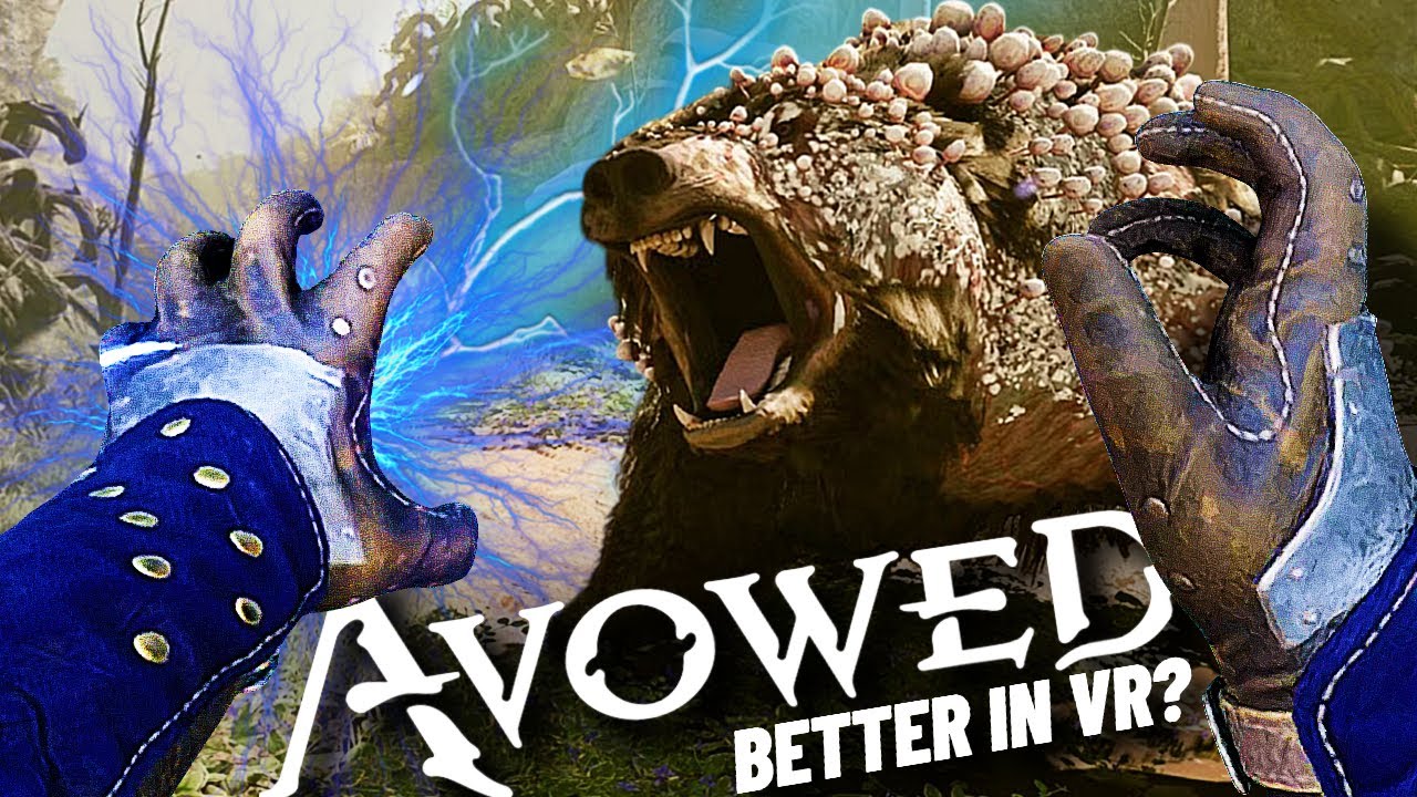 This NEW Unreal Engine 5 Open World RPG ALREADY Works in VR! // AVOWED VR Mod (UEVR)