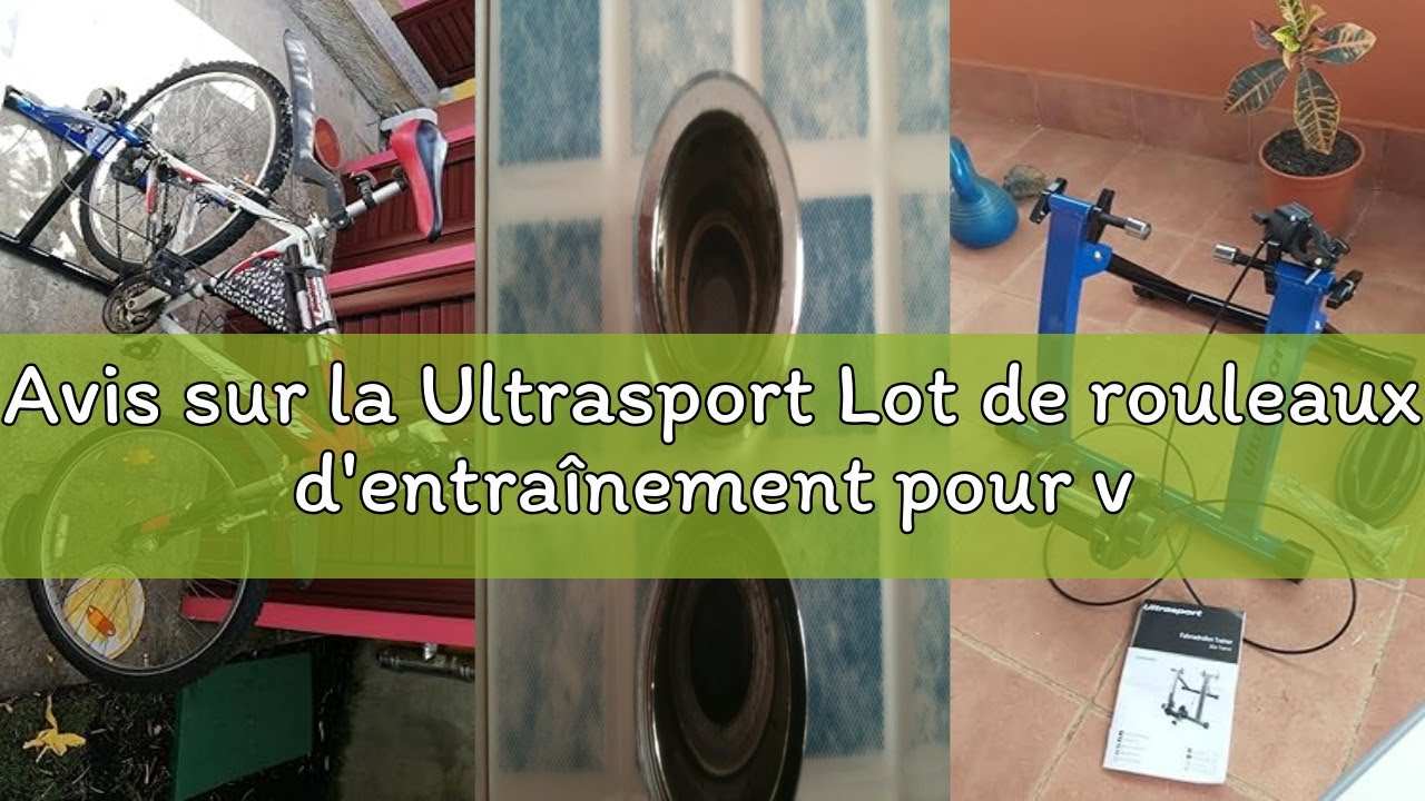 Avis sur la Ultrasport Lot de rouleaux d'entraînement pour vélo avec vitesse embrayable, certifié TÜ