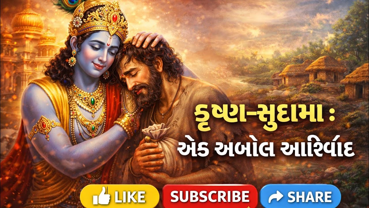 Krishna Sudamani mitrata #કૃષ્ણ અને સુદામા ની મિત્રતા અને તેના ચમત્કાર 
