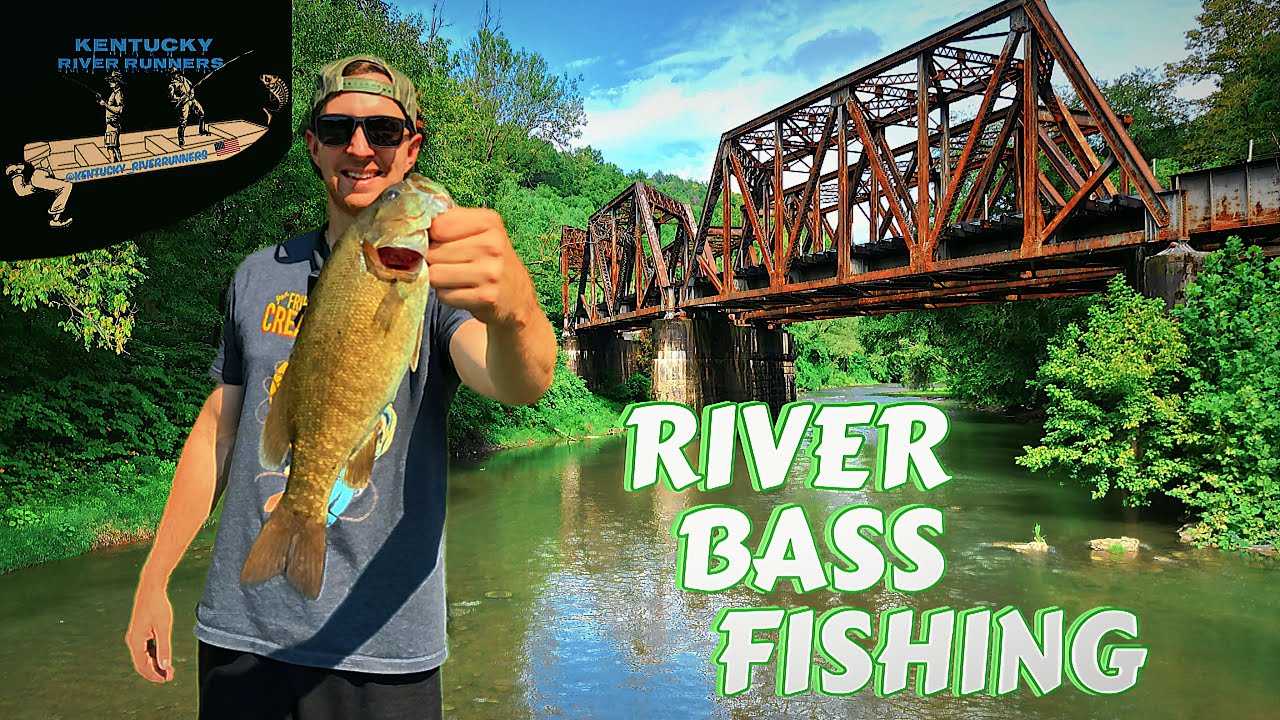 RIVER FISHING for BIG SMALL MOUTH BASS -North fork of the Kentucky River