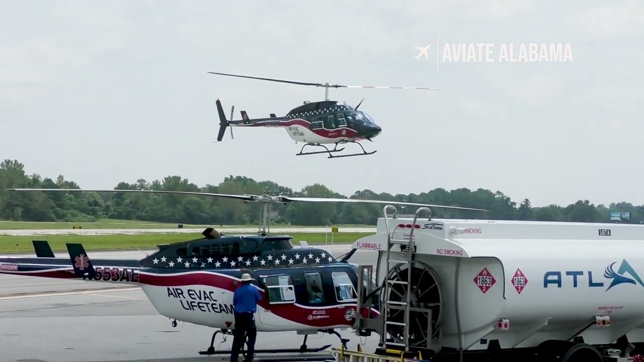 Medical Helicopters Land & Take Off (Atlanta)