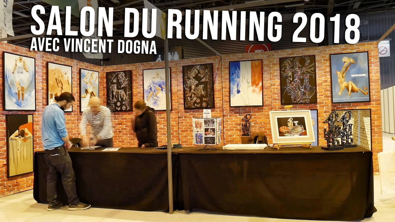 VLOG - Exposants au SALON du RUNNING avec l'artiste VINCENT DOGNA !