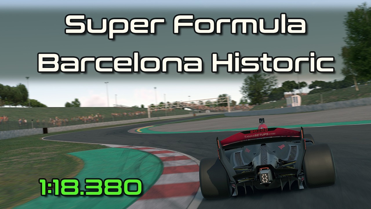 iRacing SF23 Super Formula Barcelona Hotlap 1:18.380 - 2026 Season 1