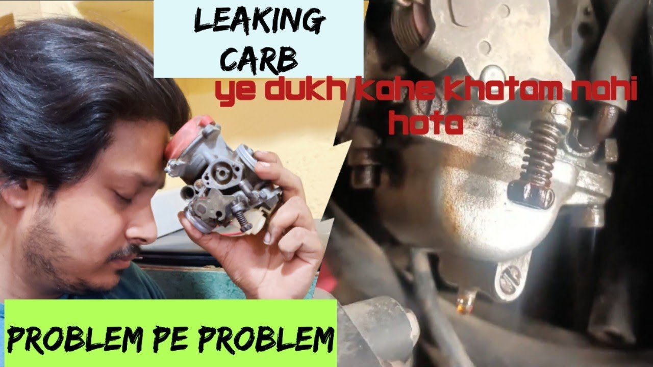 carburettor leaking apache rtr 180 . fixed with a new carb