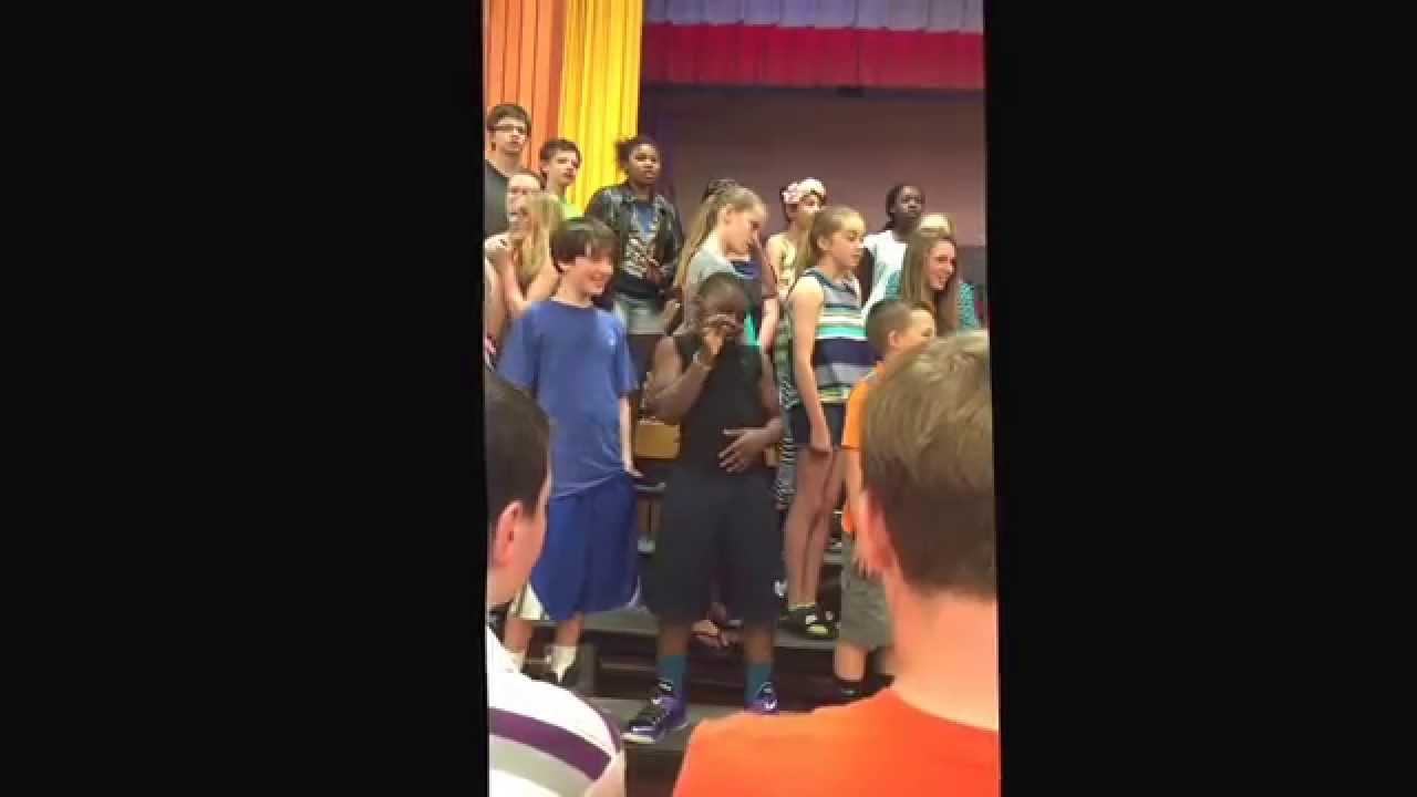 Glenolden Elementary school spring concert Aubrey singing Katy Perry Roar