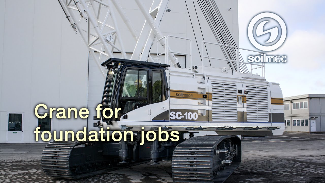 Crawler Crane for foundations jobs Soilmec SC 100