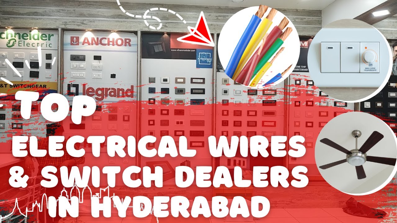 Top Electric Cable Dealers in Hyderabad | Switches, Wires, Fans. Electrical Accessories Wholesaler