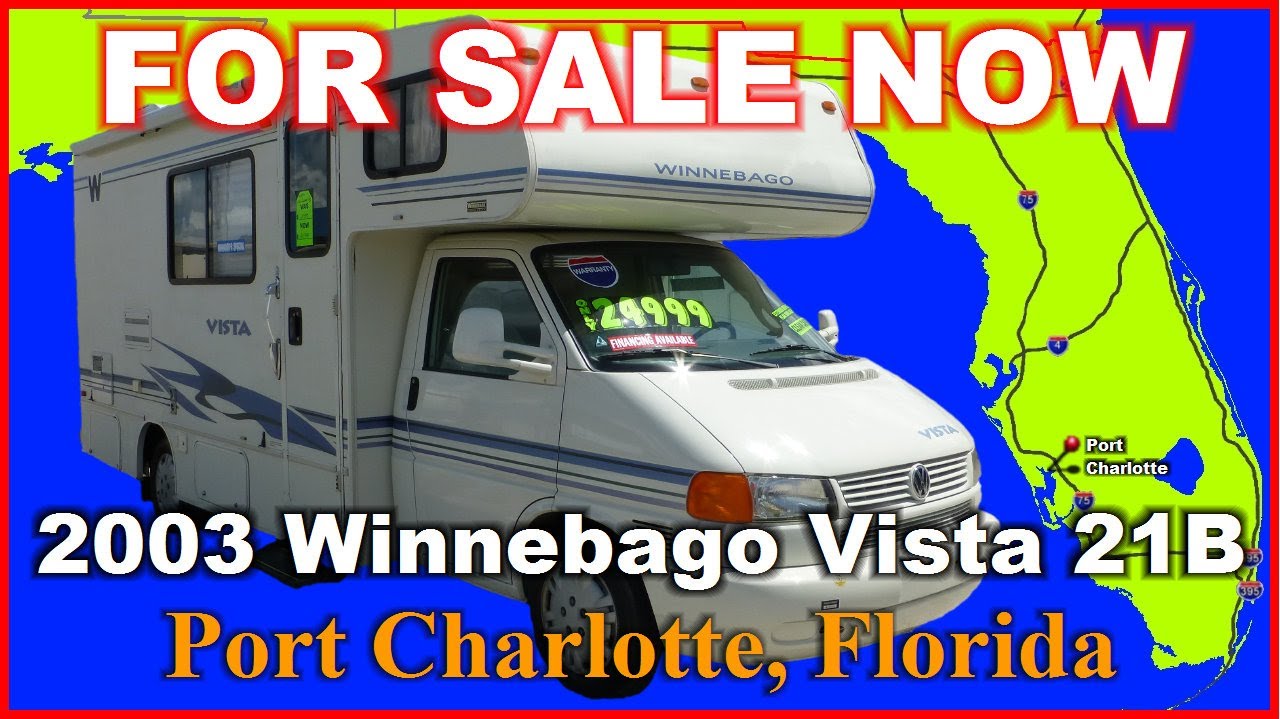 2003 Winnebago Vista 21B Used Class C Motorhome, Florida, Port Charlotte, Fort Myers, Sarasota