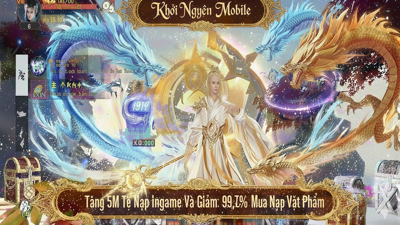 Khởi Nguyên Mobile X7GAME - Bản Mới Tặng 5M Tệ Nạp ingame + Mỗi Ngày 4.000 Tệ Mua Full Gói Vật Phẩm