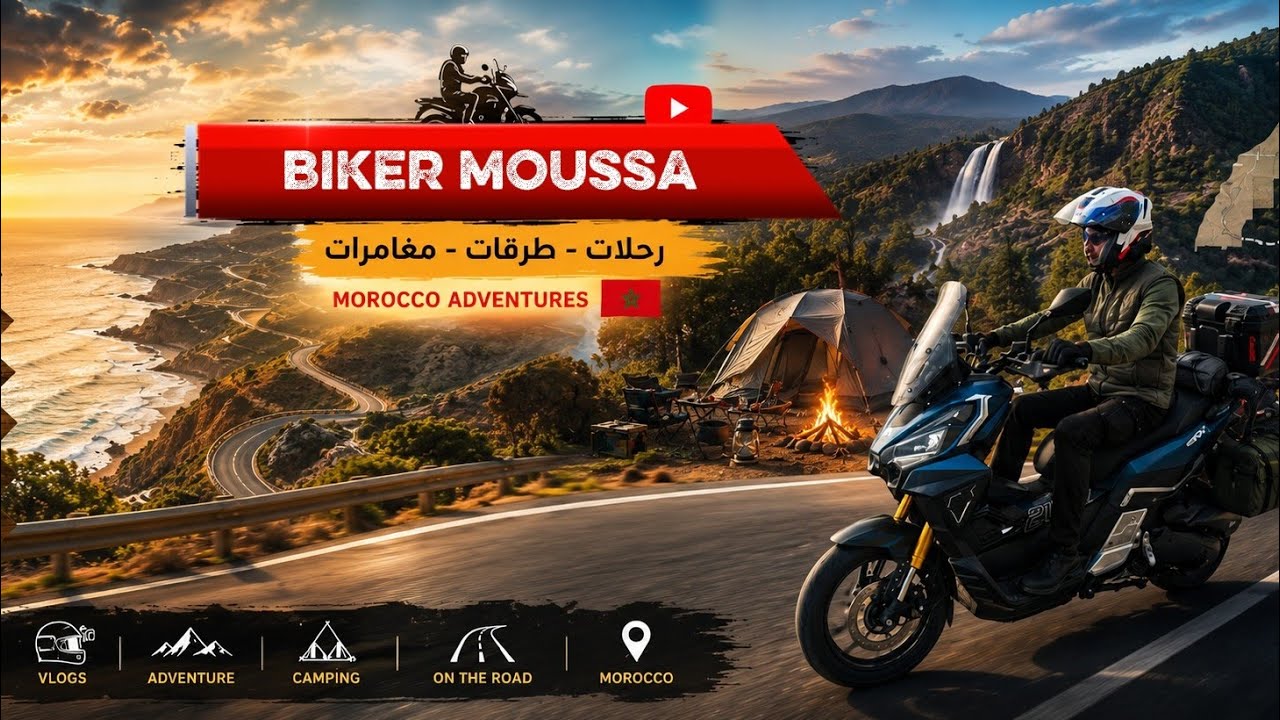 أروع منظر رائع في غابة بوسكورة 🌴🌳على دراجة نارية 🏍️