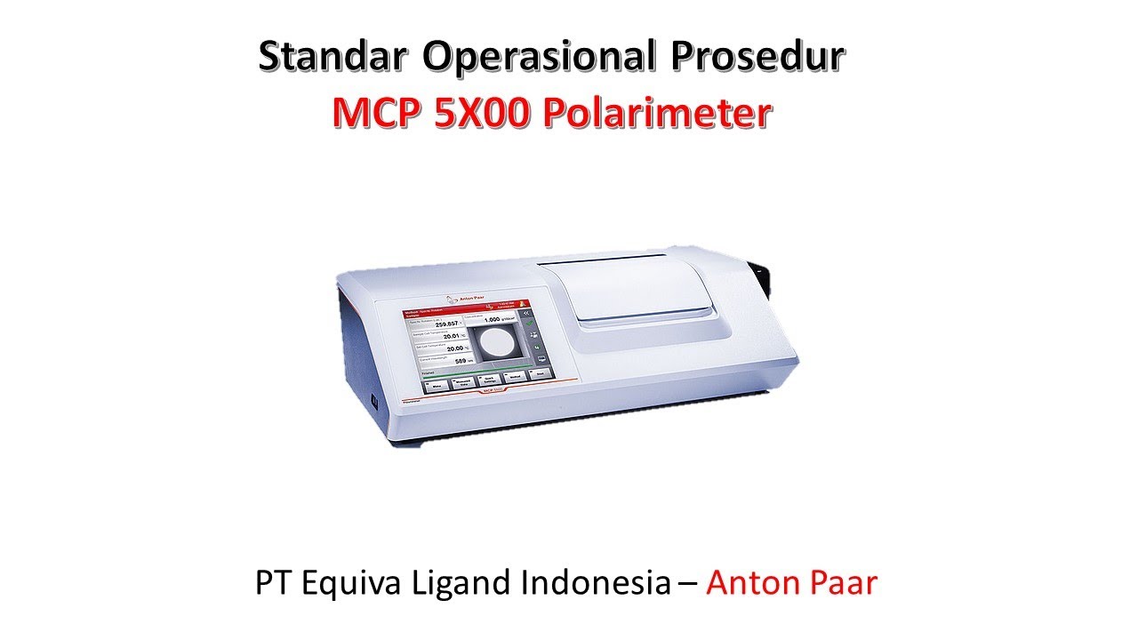 SOP MCP 5X00 Polarimeter - Anton Paar