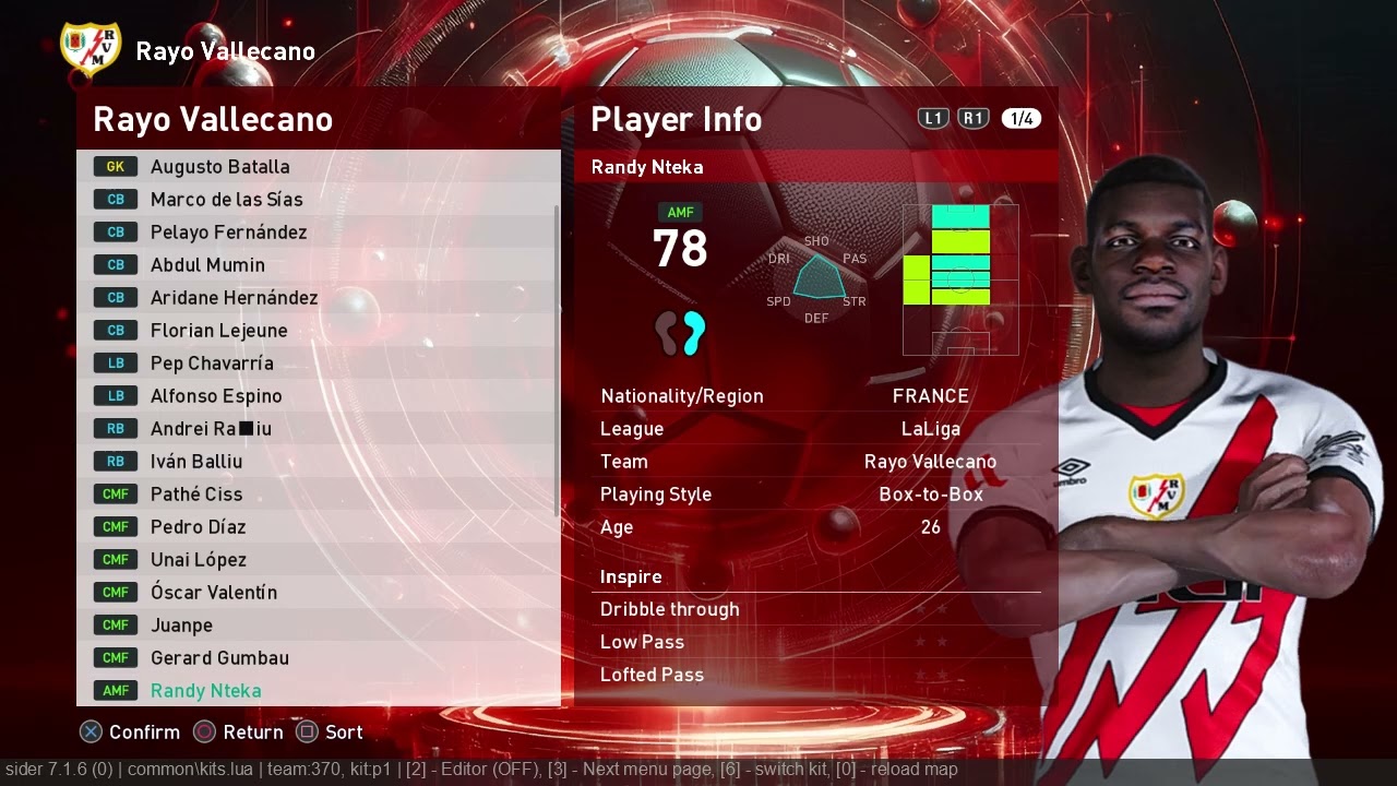 Rayo Vallecano Transfer Update 2025 Facepack PES 2021-SPFL2025