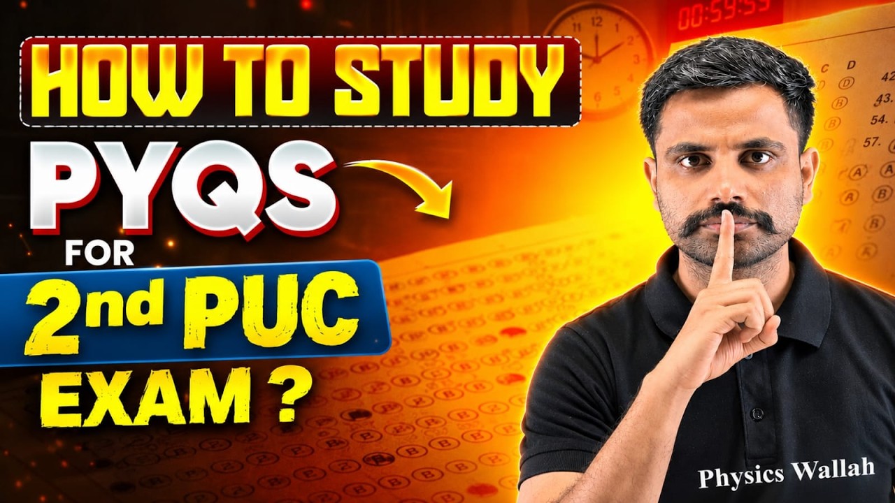 2nd PUC Exam 2027 🔥 How to Study PYQs & Score 100%? | Karnataka Board Exam Strategy