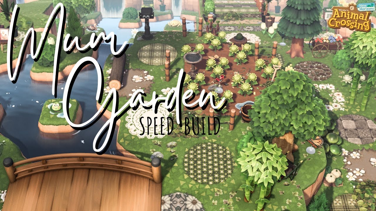 GREEN MUM GARDEN & VIEWING PLATFORM | speed build | Animal Crossing: New Horizons