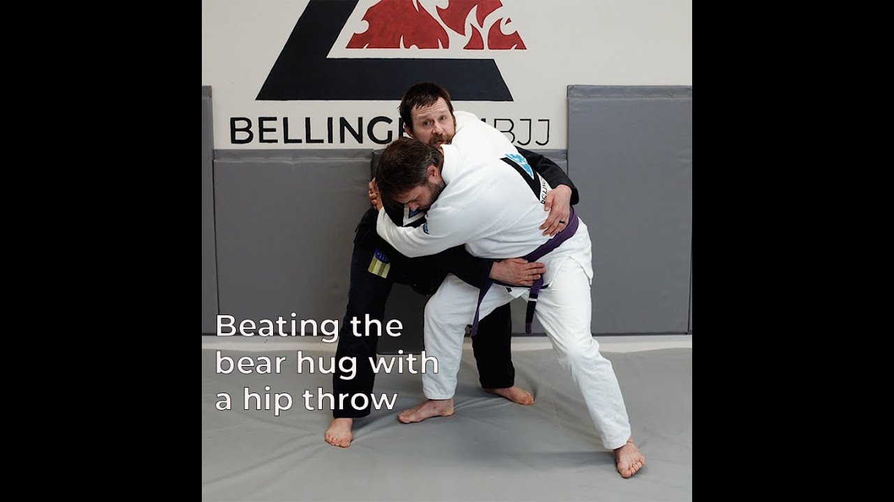 Front Bear Hug Defense: Hip Throw