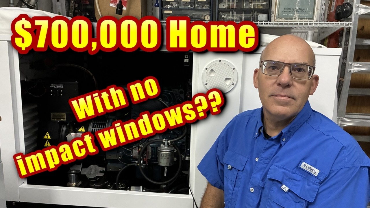 You Have a $700,000 Home Yet You Have NO Impact Windows??  Why??