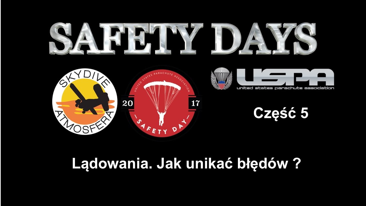 Dni bezpieczeństwa. Prawidłowe lądowanie oraz unikanie błędów. #skydiving #skokispadochronowe