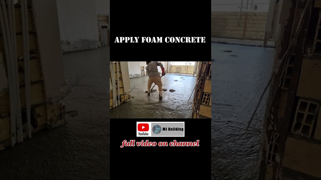 APPLY FOAM CONCRETE #construction #foamconcrete #concert