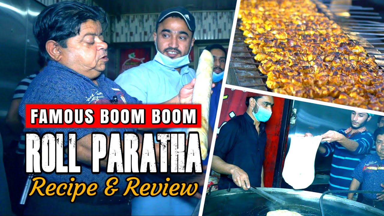 Boom Boom Roll Paratha - Recipe - Shahzada Ghaffar - Street Food Review | Khaas Potohar Food Tour