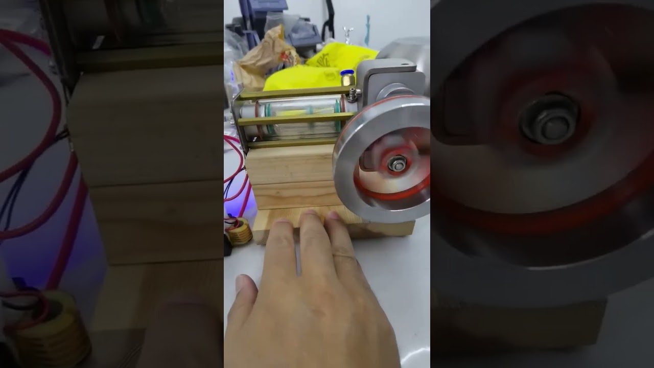 transparent single-cylinder engine model#enginemodel #miniengine #enginediy #modelengine #diy