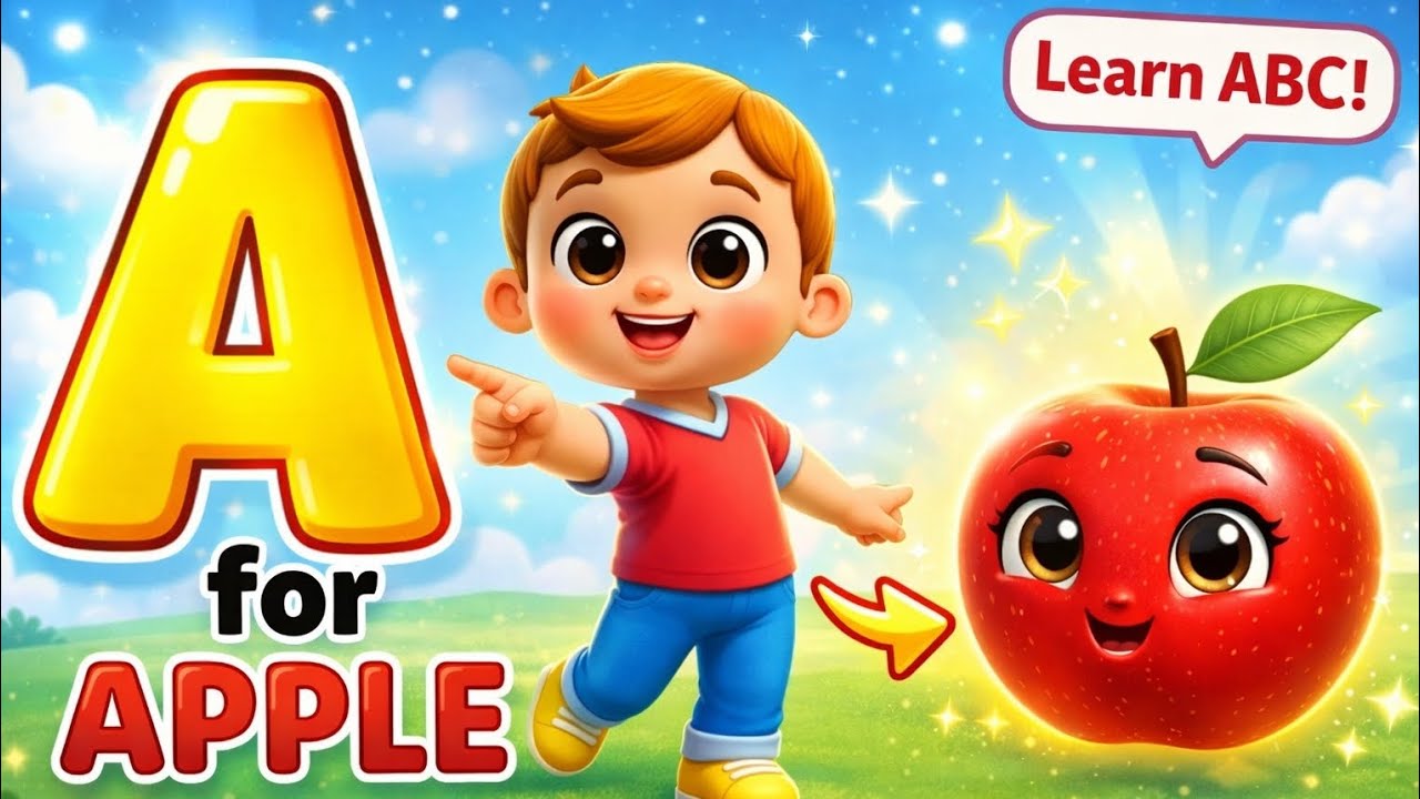 A for Apple 🍎 | ABCD Alphabet Song for Kids | Learn English Letters.🧚🤹.  ए बी सी डी सोंग फोर किड्स 