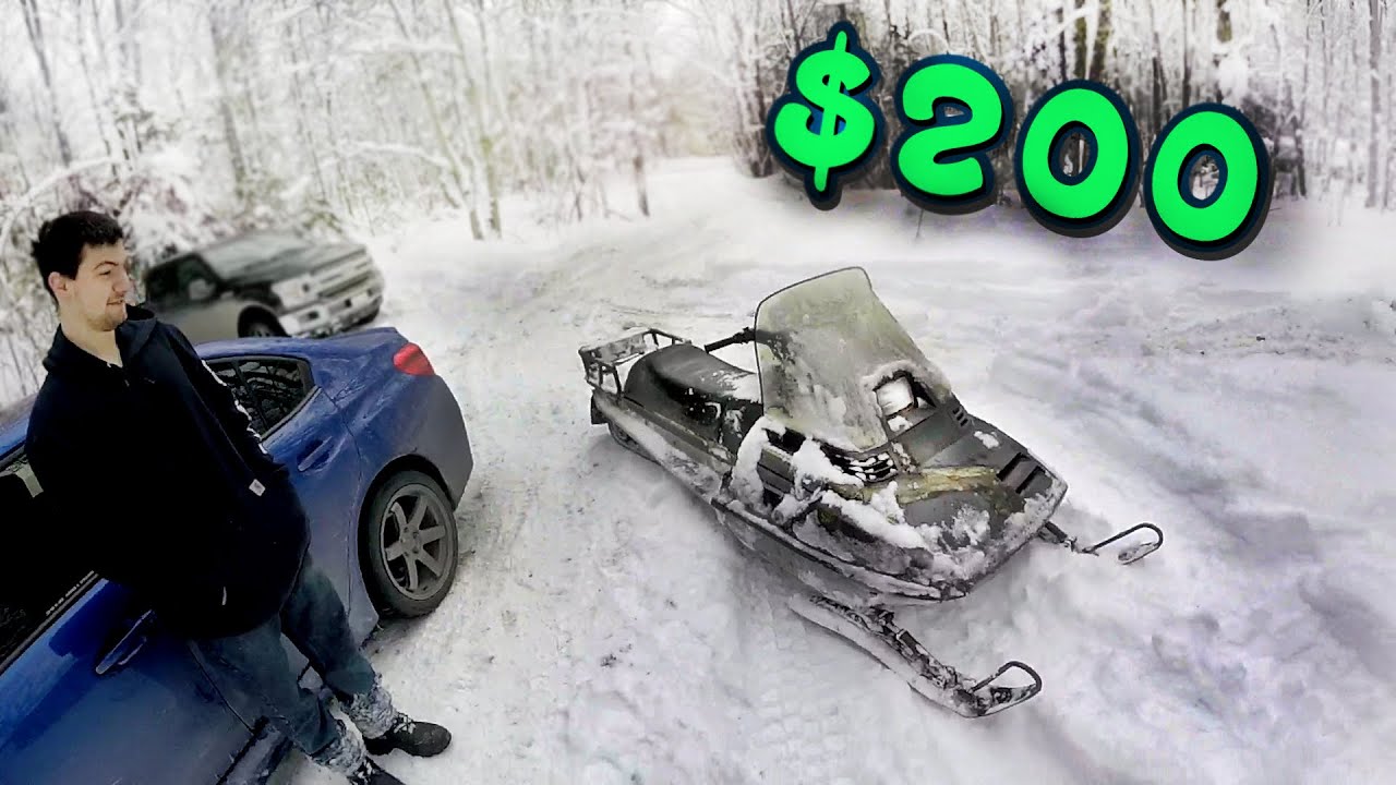 BUYING A $200 CRAIGSLIST SNOWMOBILE ( YAMAHA ENTICER LONG TRACK!! )